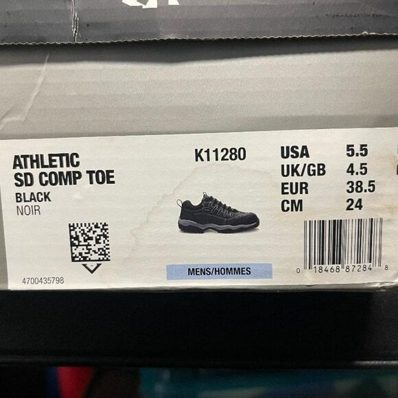 Hytest Mens Composite Toe Shoe Size 5.5 - Equivalent to Womens size 7 - Picture 9 of 10